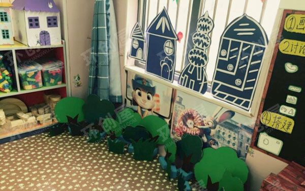 幼儿园建构区环创图片：疯狂动物城3张
