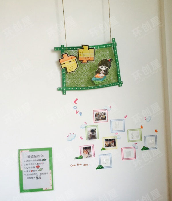 幼儿园中国风区角挂牌和小清新区角挂牌图片