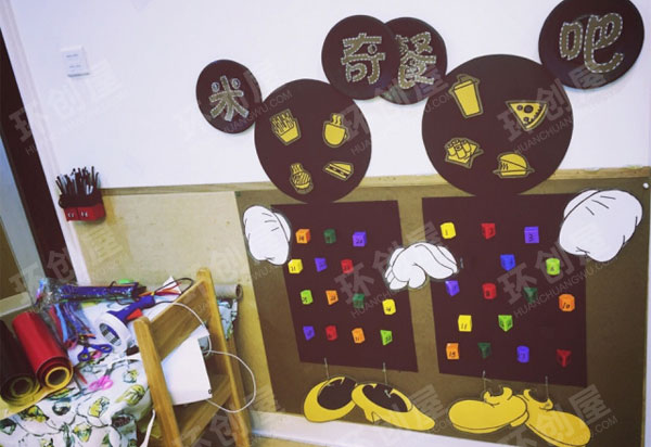 幼儿园环创图片米奇田园风装饰图片