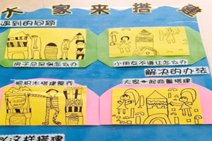 大班建构区指示牌图片