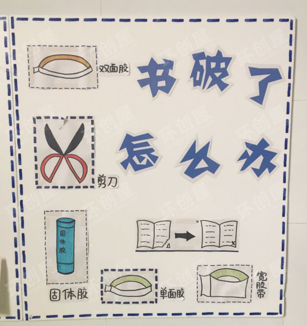 阅读区制作修补图书步骤图片