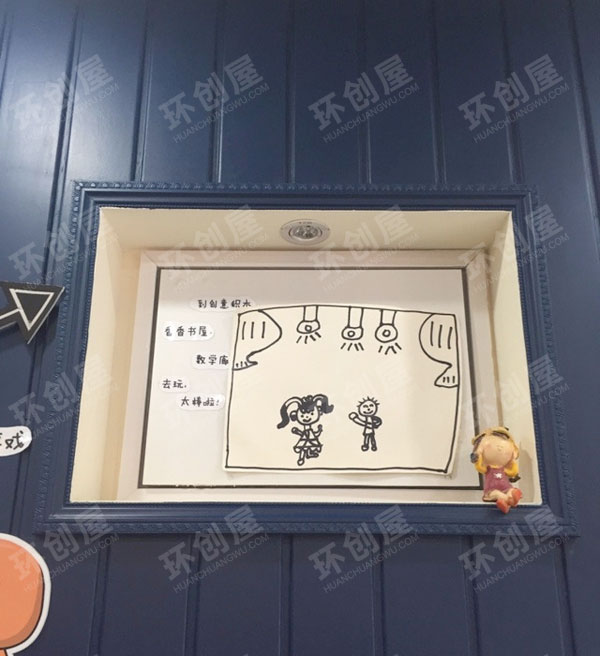 幼儿园走廊布置立体墙画图片