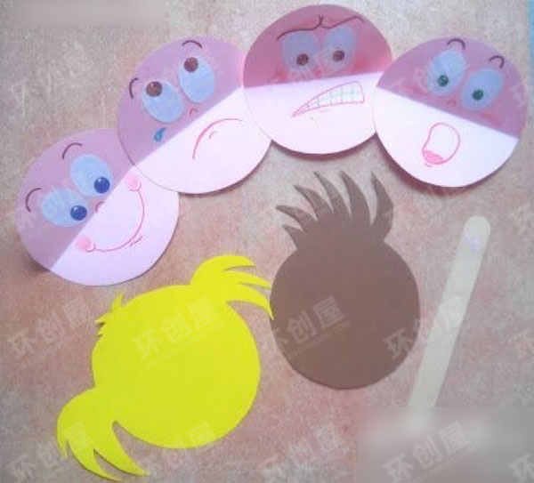 幼儿园益智区情绪小人图片