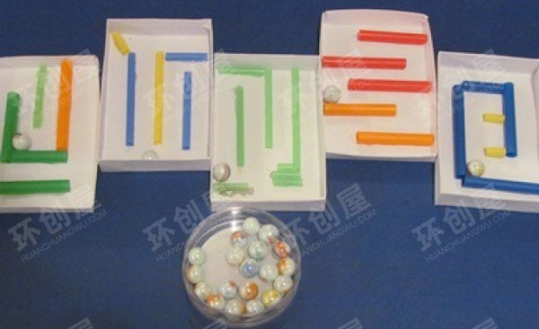 幼儿园益智区DIY小迷宫图片