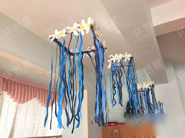 幼儿园蓝色系吊饰图片