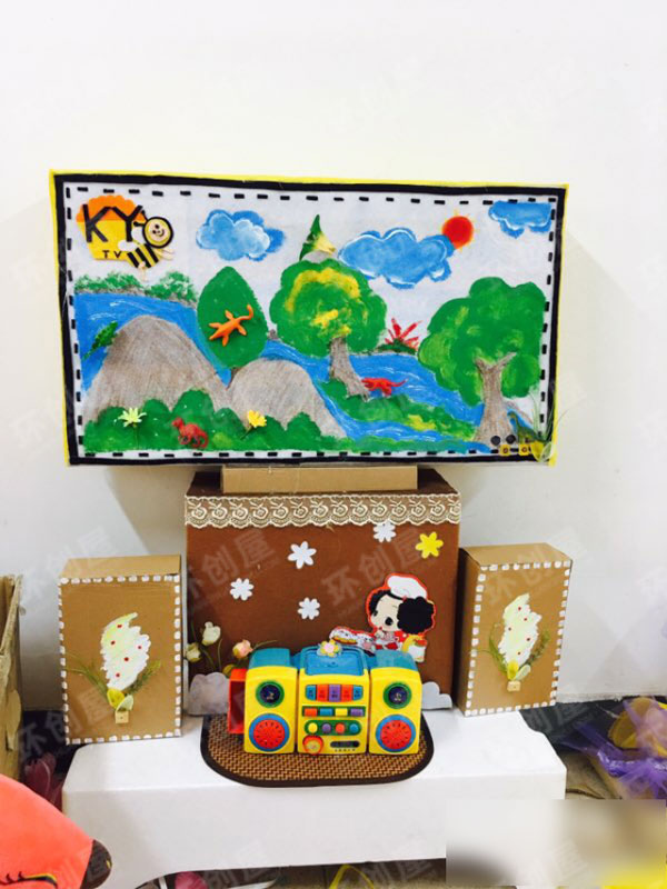 幼儿园森林系小清新墙面装饰图片