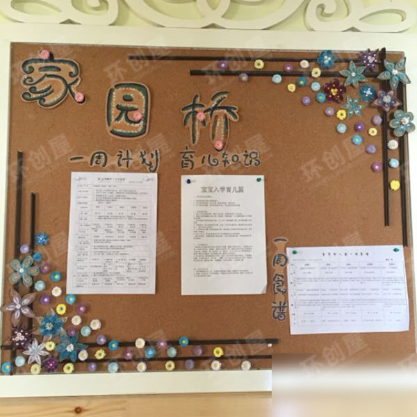 幼儿园环创田园森系风格家园栏图片