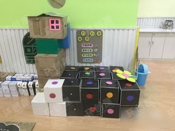 幼儿园建构区废物利用图片