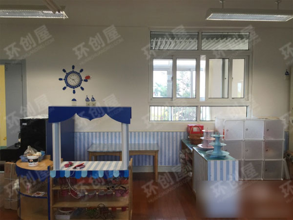 幼儿园蓝色海洋主题环创地中海