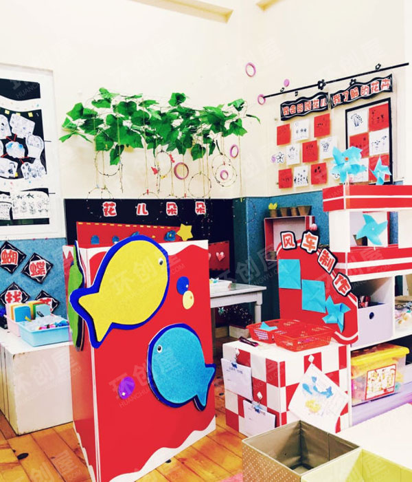 幼儿园阅读区春夏秋冬四季主题图片