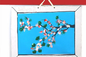 小班棉花球的创作画图片4张