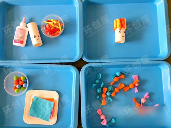 小班美工区自制材料图片