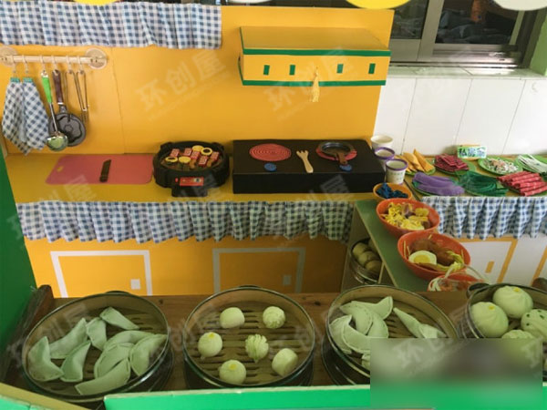 幼儿园角色区厨房美食屋布置图片