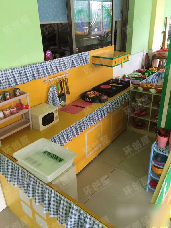 幼儿园角色区厨房美食屋布置图片