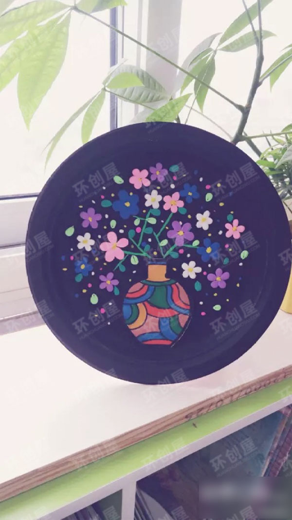 幼儿园纸盘手工墙面图片