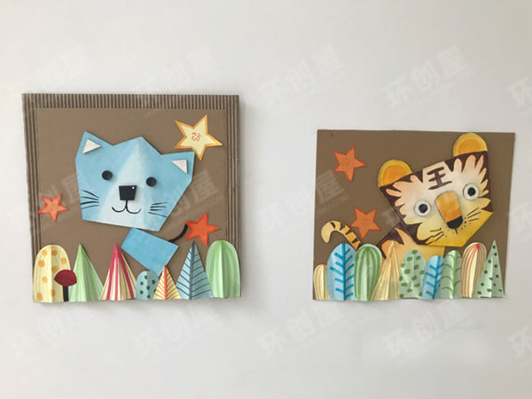 幼儿园墙面装饰图片立体动物图片