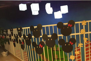 幼儿园家园联系栏可爱米奇主题环境图片9张