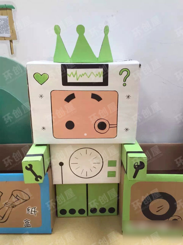 幼儿园作品展示机器人总动员图片