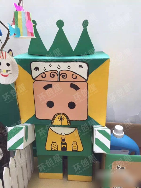 幼儿园作品展示机器人总动员图片