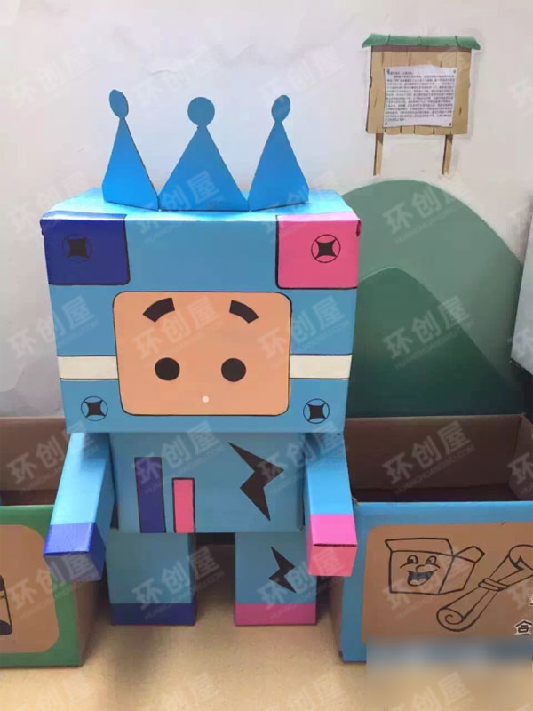 幼儿园作品展示机器人总动员图片