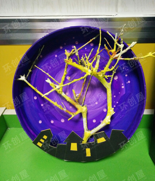 幼儿园环创树枝装饰手工图片