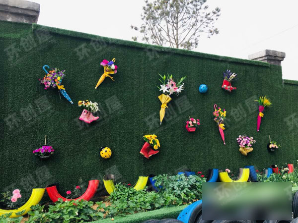 幼儿园户外种植区墙面环创布置图片