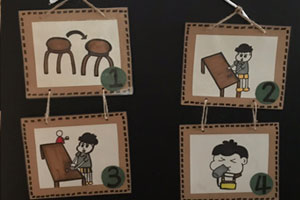 幼儿园环创墙面图片餐后气象食物9张