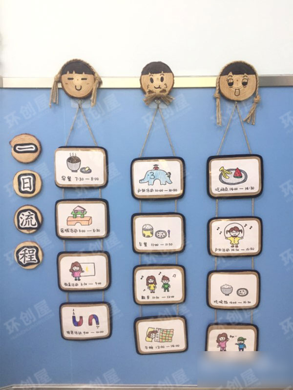 幼儿园生活区一日流程图片