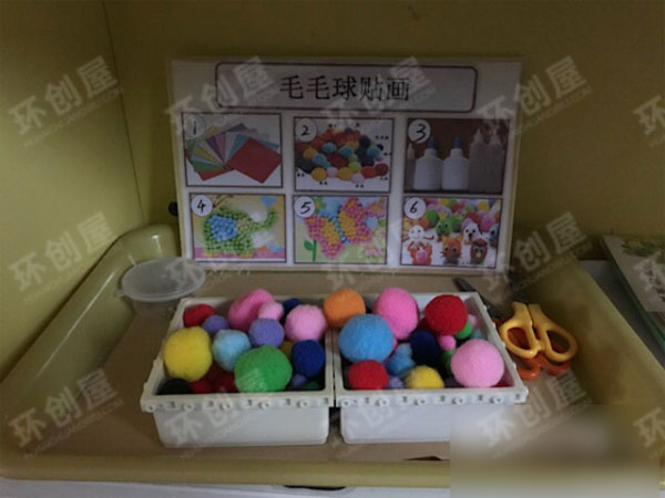 幼儿园美工区区域自学材料图片