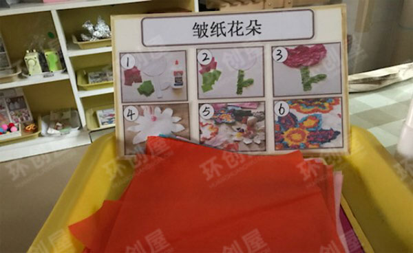 幼儿园美工区区域自学材料图片