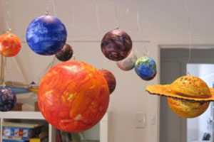 幼儿园科学宇宙太阳系吊饰图片6张