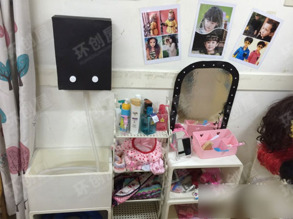 大班角色区美发屋布置图片