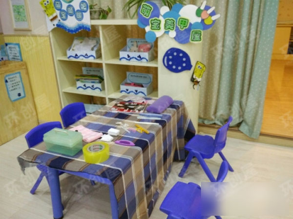角色区理发店布置图片