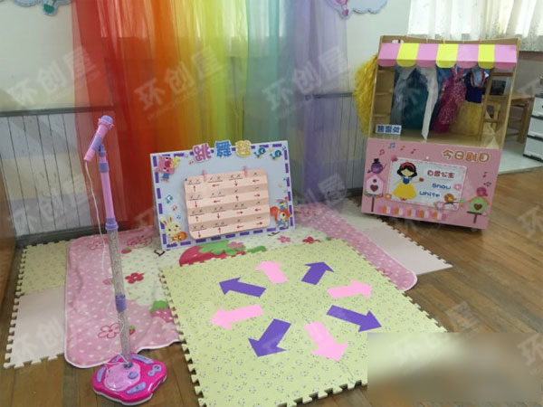 幼儿园表演区小舞台角色游戏图片