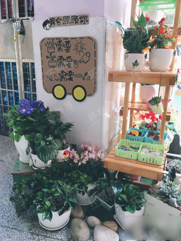 小班春季植物角环创布置图片