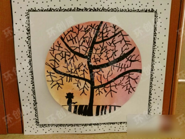 幼儿园美术作品展图片
