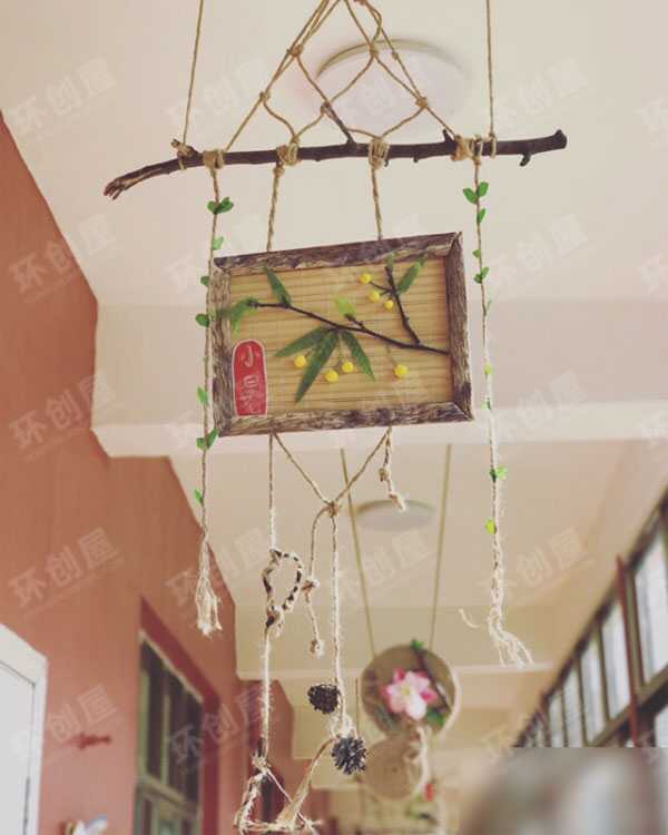 大班环创吊饰布置图片节气主题
