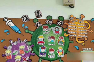 幼儿园疫情环创主题墙图片8张