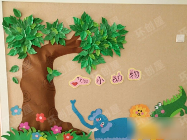 小班环创墙面布置图片