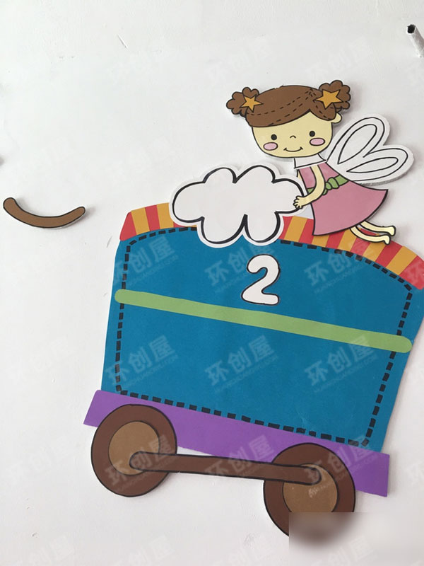 幼儿园火车标牌设计图片