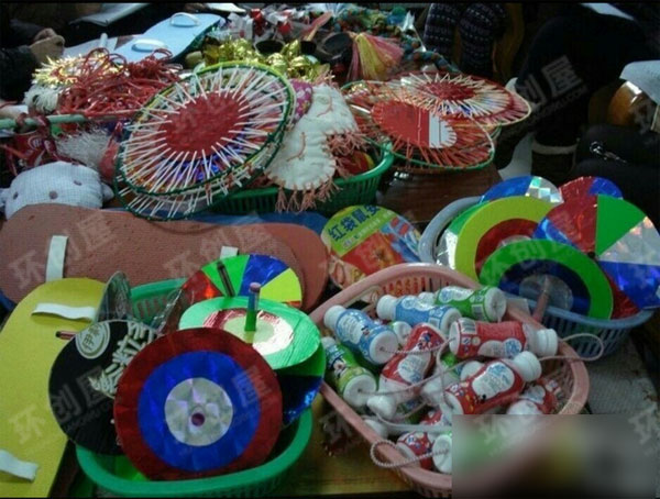 小班户外游戏自制器械展示图片