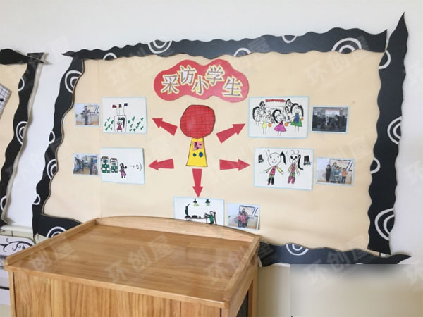 大班环创主题墙上小学图片