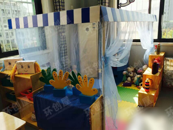 幼儿园蓝色主题环创图片