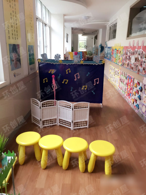 中班蓝色系环创布置图片