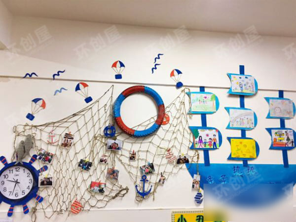 幼儿园海军风环创装饰图片