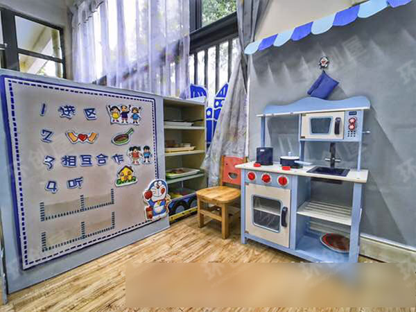 幼儿园环创蓝色主题图片