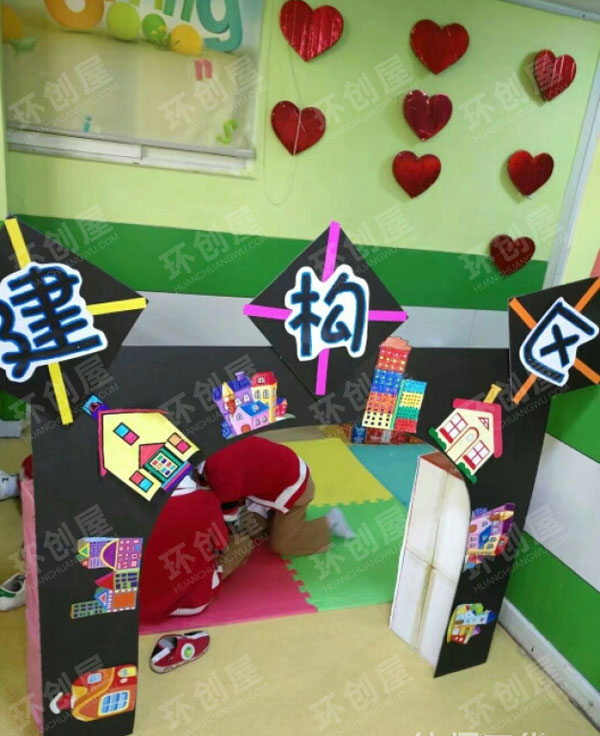 幼儿园建构区环创布置图片