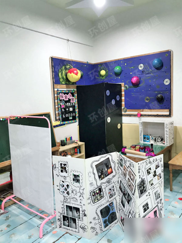 幼儿园科学区环创图片光影世界