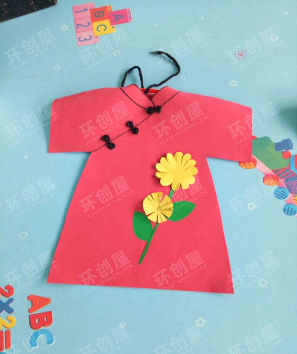 幼儿园表演区自制衣服图片