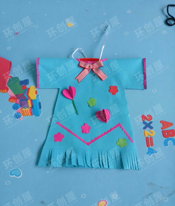 幼儿园表演区自制衣服图片